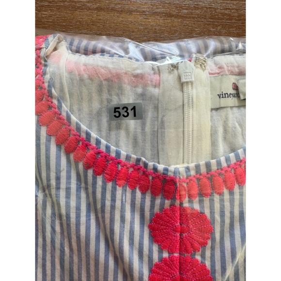 Vineyard Vines Pink and Blue Striped Dress - Picture 7 of 7